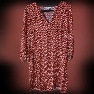 Boden fall floral layering dress tunic sz 8 women's like new